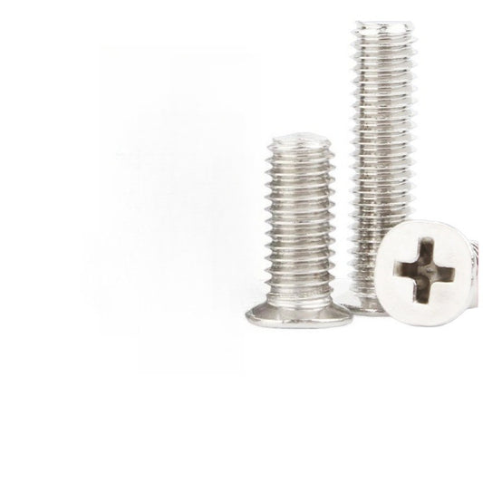 M2/M2.5/M3/M4 Carbon Steel Nickel Plated Phillips Countersunk Screws Small Flat Head for Electronics & Furniture