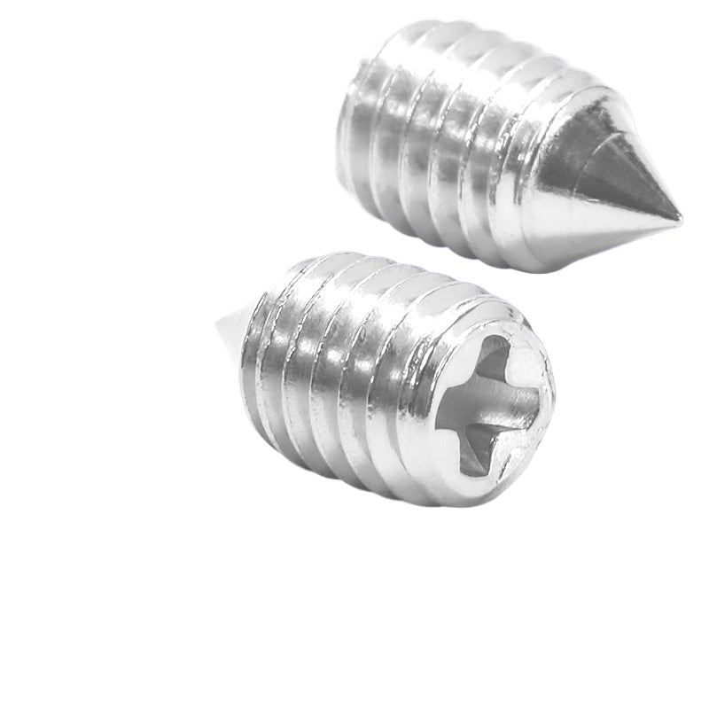 M2/M4/M5/M6 304 stainless steel Phillips tip machine meter screw without head tip tail set screw taper end top thread for Mechanical Assembly