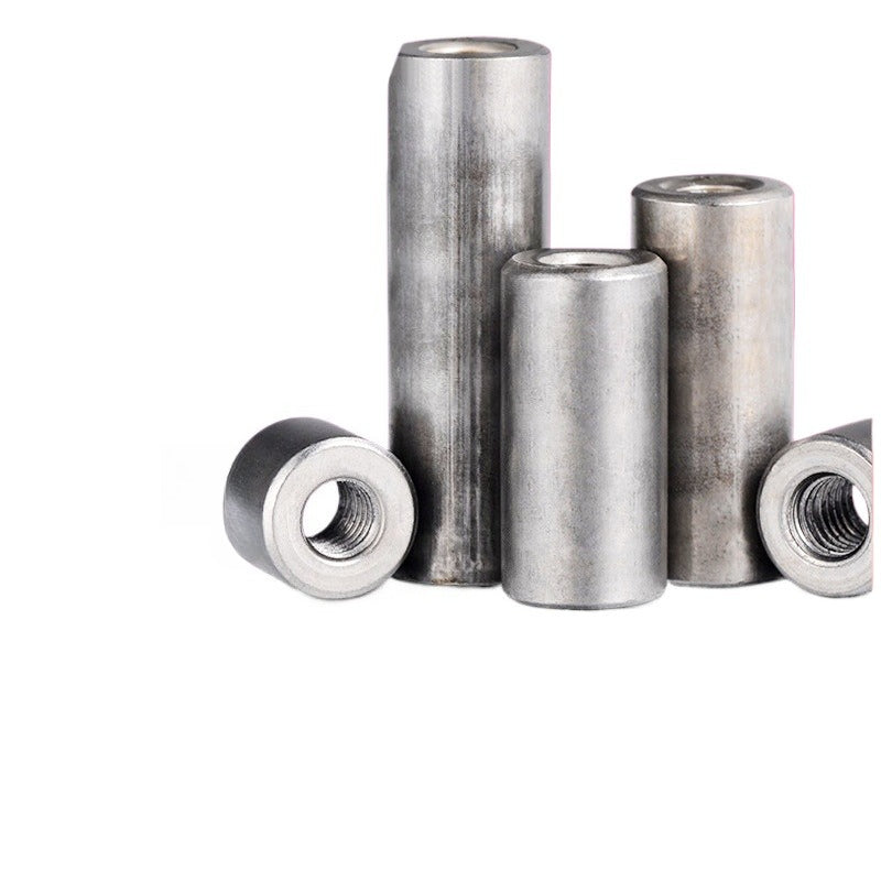 M5 M6 M8 M10 Iron Round Nut Extended Round Sleeve Nut Welded Connecting Rod Cap Cylindrical Nut for Machinery and Hardware