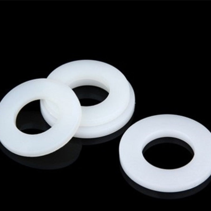 M2M3M4M5M6M20 White Nylon Flat Gaskets Insulation Washers Round Plastic Screw Gaskets for Electrical & Electronic Equipment
