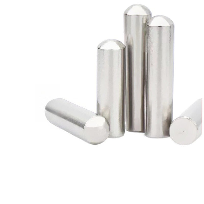 M3.5/M4  304 stainless steel round head cylindrical pin solid positioning pin optical shaft fixed pin thimble round rod pin  for Precision Equipment & Optical Shaft Fixing