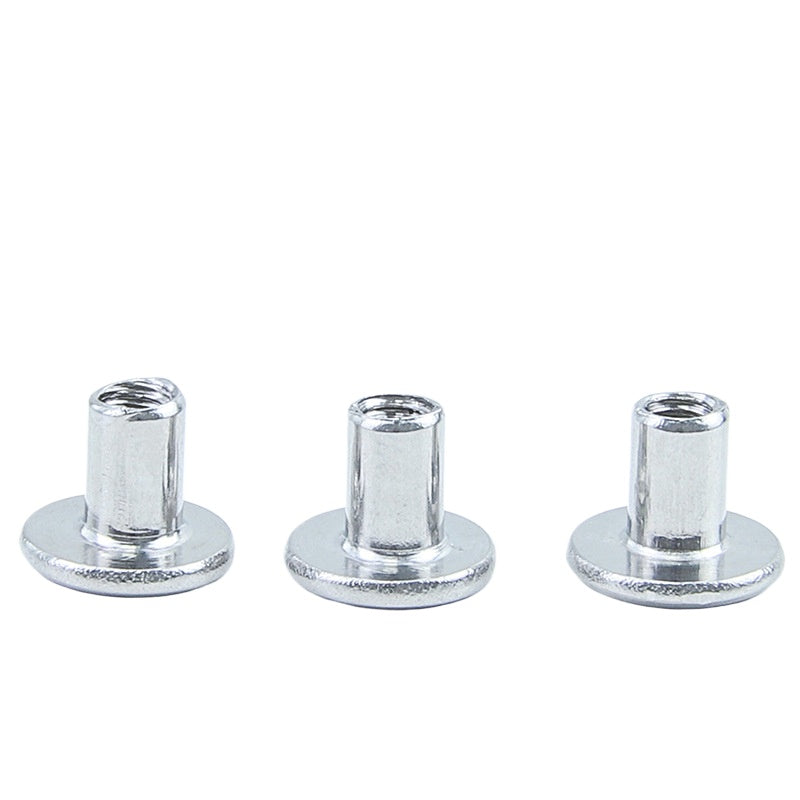 φ 4/φ 5 Nickel-plated carbon steel mother and child rivets, mother and child screws, iron mother nails, lock album, ledger nails letter screws  for Album & Leather Craft