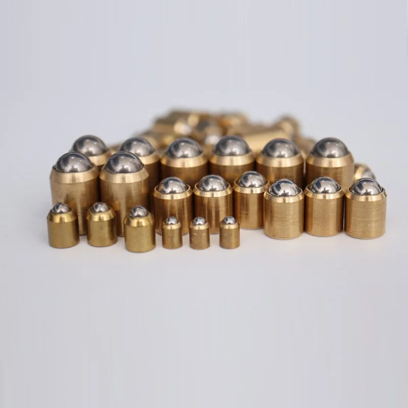 5/10Pcs D3-D12 Brass Accuracy Positioning Beads Screw Door stop Smooth Spring Ball Plunger