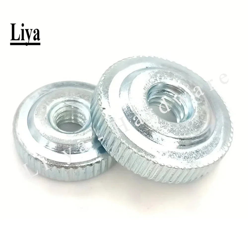 5-10Pcs GB807 M3 M4 M5 M6 M8 M10 Galvanized Small step Hand tighten Nuts Knurled Thumb Nuts