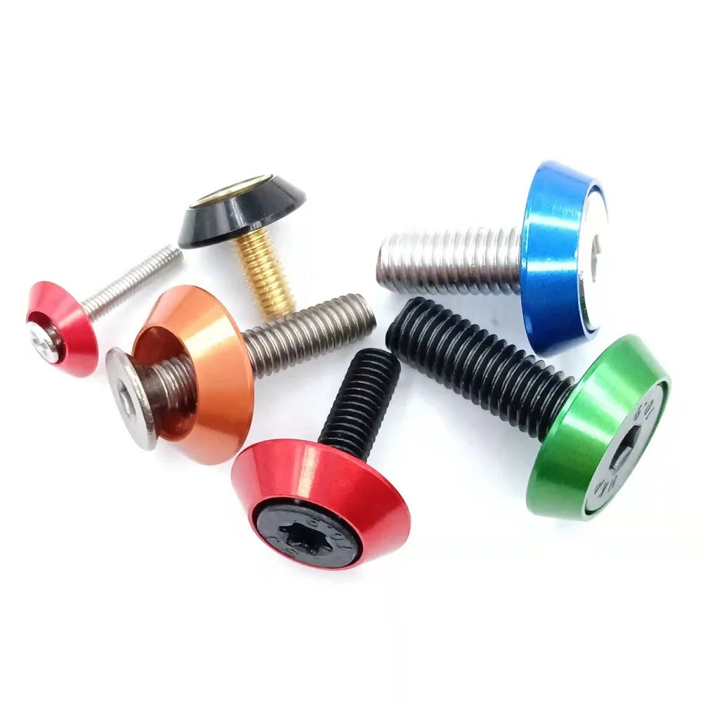 5--10pcs M4 M5 M6 M8 Aluminum Colourful Countersunk Umbrella Flat Head Screw Concave Conical Decorative Groove Washer