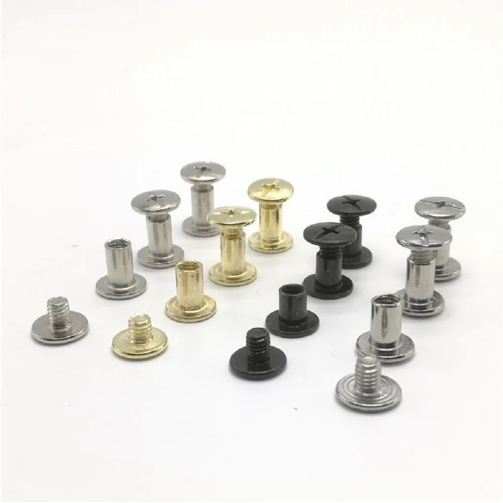 5-20pcs ∅3 ∅4 ∅5 ∅6 * 4/5/6/8/10/12/14-100mm 304 Stainless Steel Snap Rivet Books Butt Screw, Photo Album Binding Screw