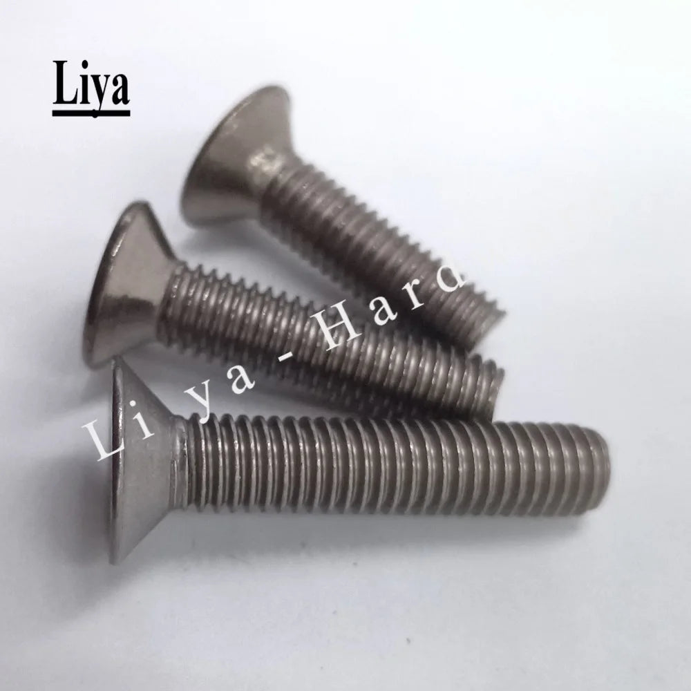 5-20pcs  M2 M2.5 M3 M4 M5 M6 DIN7991 Pure Titanium hexagon socket countersunk / flat head screw Ti screws