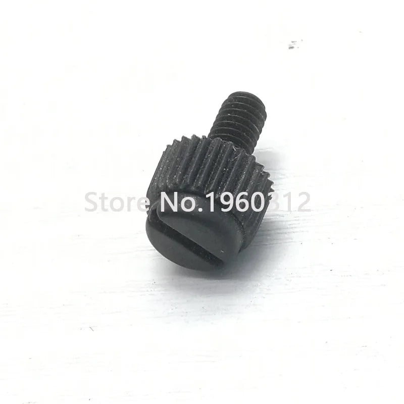 5-20pcs M3 M4 M5 M6 M8 Black Slotted Nylon Thumb Screw PA66 Nylon Plastic Hand Twist Screw Computer Hand Tighten Screws