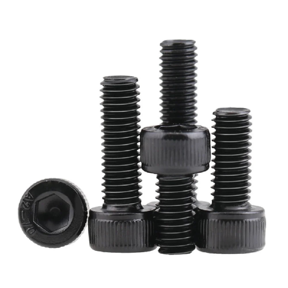 5-50Pcs  M2 M2.5 M3 M4 M5 M6 M8 DIN912 Stainless Steel 304 Hex Socket Cap Head Screw or 304 Black  Metric allen Screws