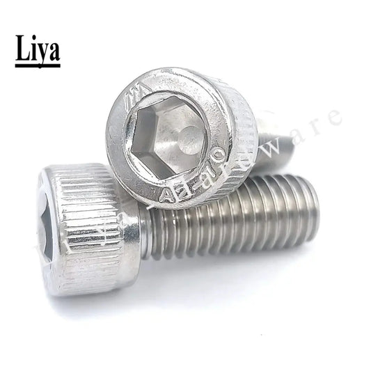 5-50pcs M1.4 M1.6 M2 M3 M4 M5 M6 M8 304 A2-70 Stainless Steel DIN912 Hexagon Hex Socket Cap Allen Head Bolt Screw Length 2-60mm