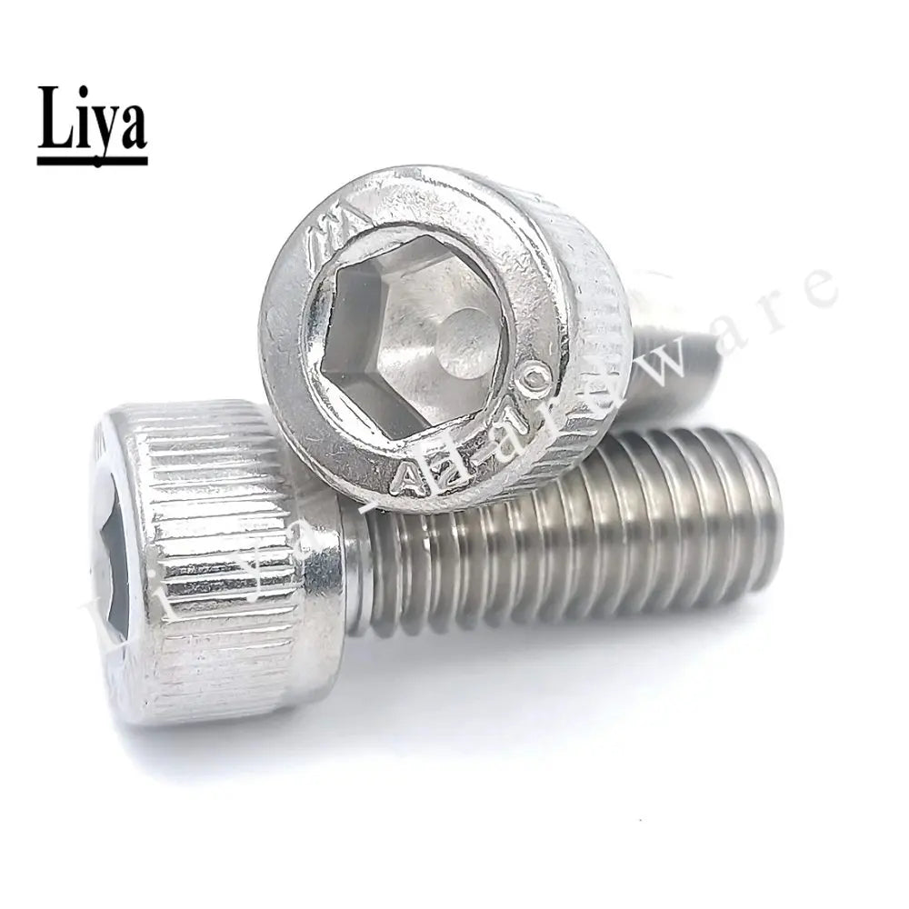 50/500/1000pcs DIN912 M3*3/4/5/6/7/8/9/10/11/12/13  Stainless Steel 304 Hex Socket Head Cap Screws Metric Bike Screw wholesale