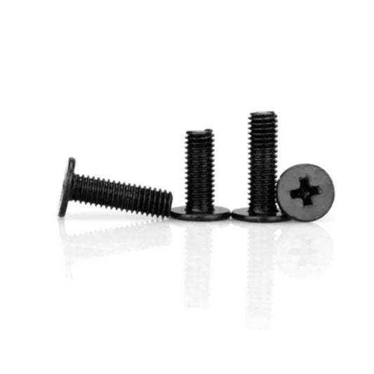 500pcs CM M1.4 M2 M2.5 M3  steel with black Cross Phillips Ultra Thin Super Low Flat Wafer Head Screw Bolt for Laptop Computer