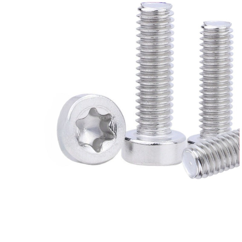 M3/M5/M6 304 stainless steel plum blossom head hexagonal screw short cup thin head cylindrical head plum blossom bolt for Machinery & Furniture