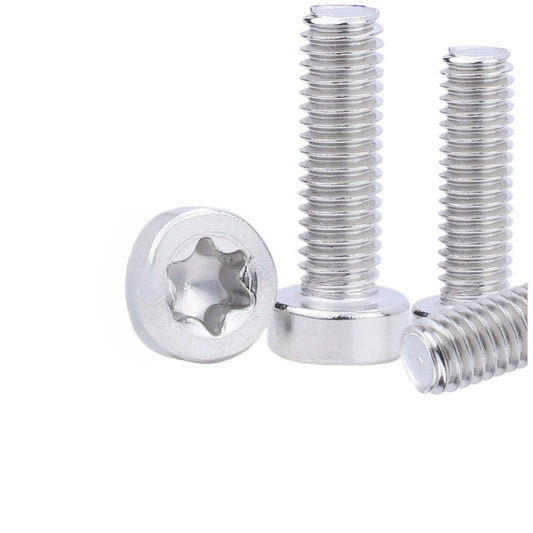 M3/M5/M6 304 stainless steel plum blossom head hexagonal screw short cup thin head cylindrical head plum blossom bolt for Machinery & Furniture