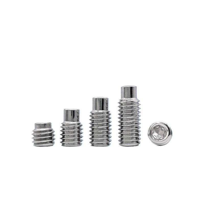 DIN915 Convex End Set Screw 304 Stainless Steel M3-M6 Plum Blossom Groove Machine Screw