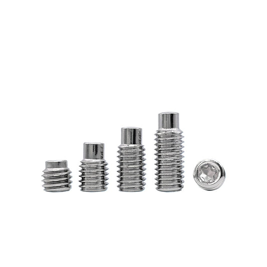 DIN915 Convex End Set Screw 304 Stainless Steel M3-M6 Plum Blossom Groove Machine Screw