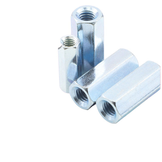 M3/M4/M5 Blue and white zinc plated double pass stud straight through thread hexagonal isolation column bulk hollow support column  for Electronic Devices