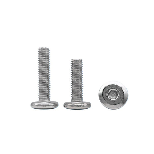 M2-M12 304 Stainless Steel Furniture Pair Lock Screw Hex Socket Large Flat Head Chamfer Letter Splint Nail