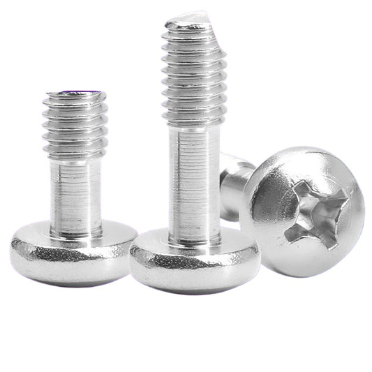 M4/M5/M8 304 stainless steel round head loose screw cross groove anti-loose half tooth pan head machine tooth screw for Industrial & Hardware