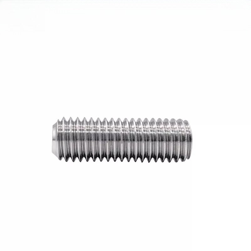 DIN916/GB80 M1.6-16 304/316 Stainless Steel Setting Screw | Concave End Headless Machine Screw Top Wire Stop Nail