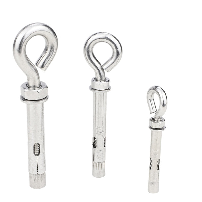 M6/M8/M10 304 stainless steel lifting ring expansion hook screw sheep's eye expansion hook bolt pop hook for Industrial & Home Ceiling Mounting