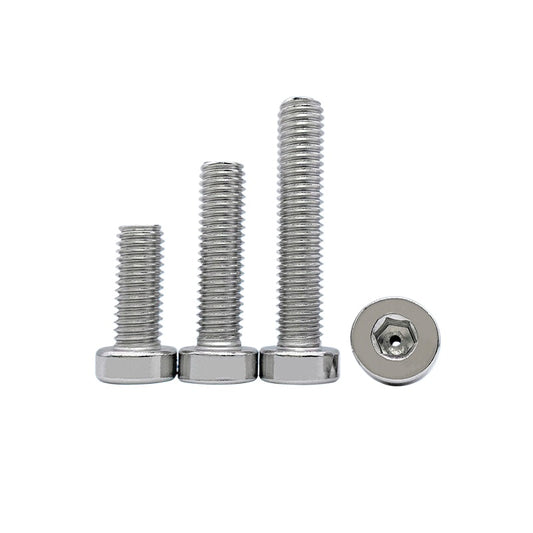 304 Stainless Steel Vacuum Hollow Screw Thin Hex Head Through-Hole Exhaust Short Bolt