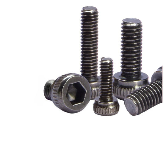 M1.6/M2/M4 Grade 12.9 High Strength Black Nickel-Plated Cup Head Hexagon Screws Cylinder Head Extended Bolts for Industrial Machinery