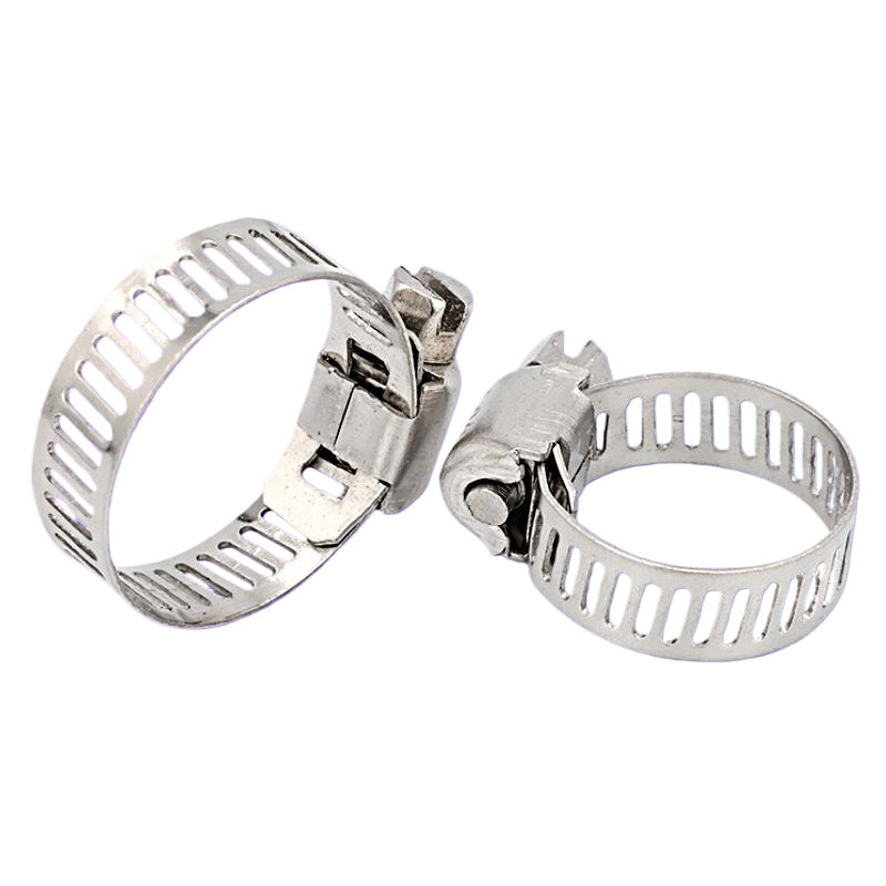 201 stainless steel throat hoop gas pipe water pipe hoop pipe hoop American all-steel one-word clamp pipe card for Gas Pipe & Water Pipe Fixing