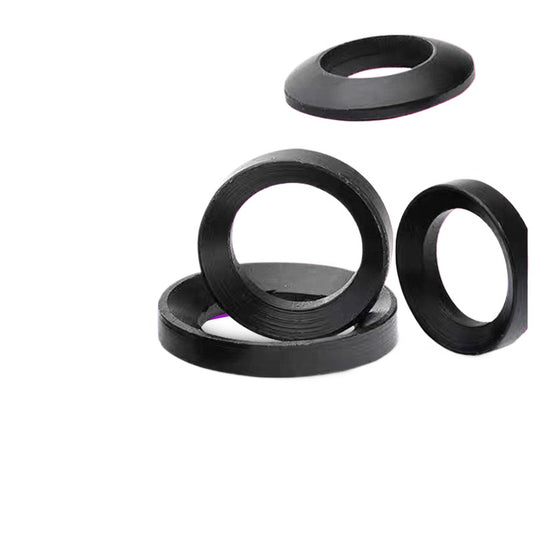 GB849 GB850 M6M8M10 Carbon steel blackened spherical gasket tapered washer concave and convex gasket bowl gasket  for Mechanical Assembly