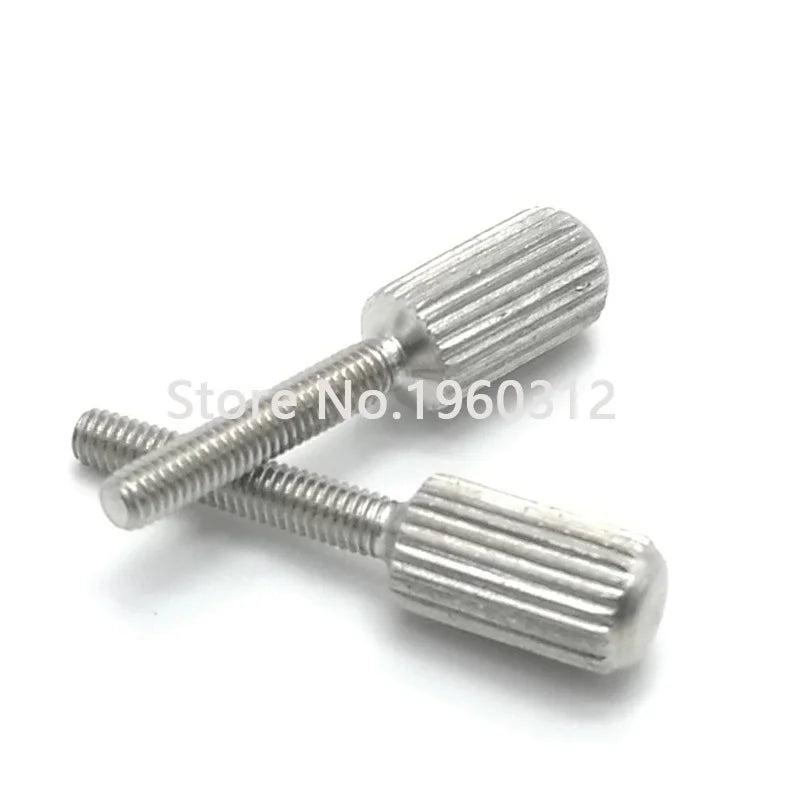 5pcs [M2 M2.5M3 M4 M5 M6] GB836 304 Stainless Steel Knurled Screws With Small Head Thumb Screw Hand Tighten Curtain Lock Screws