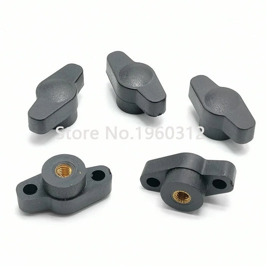 5pcs M4 M5 M6  25#  Head Diameter S Bakelite Hand Tighten Nuts / Butterfly Plastic Head Hand Knob Nut