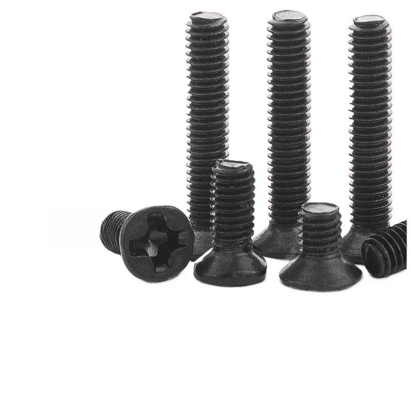 M3 M5 M6 Carbon Steel Black Countersunk Head Phillips Screws - Electronic & Mechanical Machine Screws for Device Repair