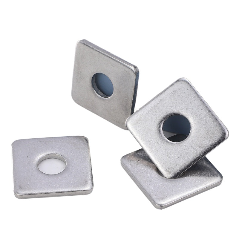 M3/M4/M5/M6/M20 304 stainless steel square gasket enlarged and thickened square meson flat gasket for Construction & Hardware Fastening
