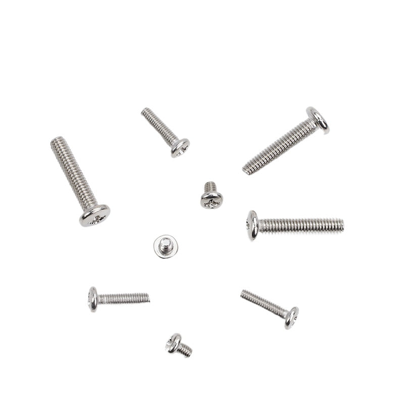 M2.5 M3 M4 M5 Nickel Plated Iron Cross Large Round Head Screws Carbon Steel Large Disc Head Screws for Furniture & Electronics