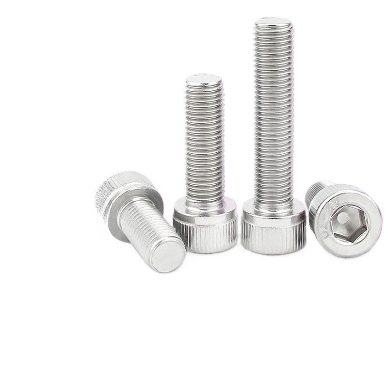M3 M4 M5 M6 304 Stainless Steel Fine Thread Hex Socket Cap Screws Pan Head Bolts for Electronics & Furniture