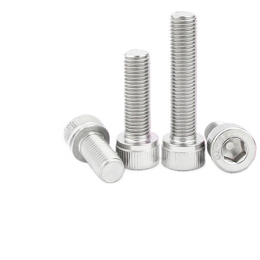 M3 M4 M5 M6 304 Stainless Steel Fine Thread Hex Socket Cap Screws Pan Head Bolts for Electronics & Furniture