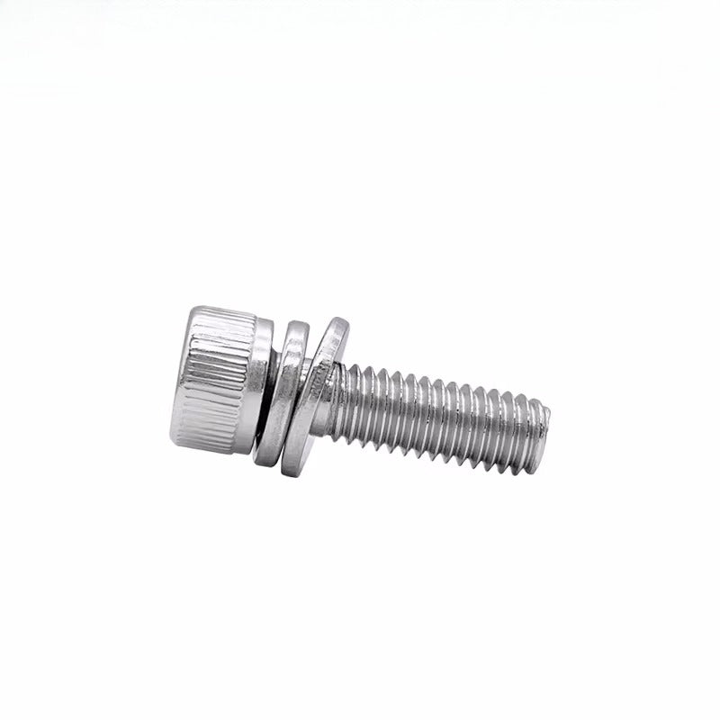 DIN912 304 Stainless Steel Cup Head Combination Screw Hexagonal Extra Large/Small Elastic Pad Assembled Screw