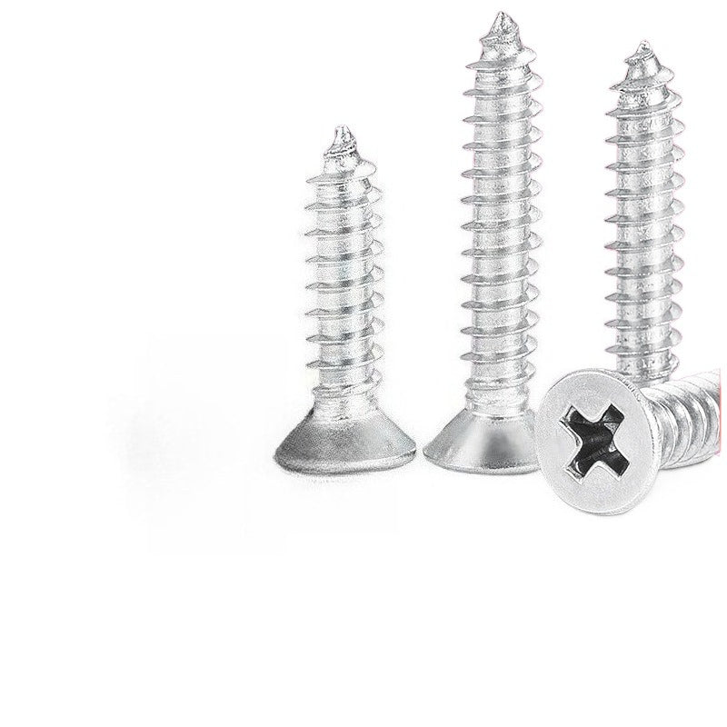 M1.2/M1.7/M2.3/M2.8 304 Stainless Steel Small Cross Countersunk Flat Head Self-Tapping Screws for Electronics & DIY Crafts