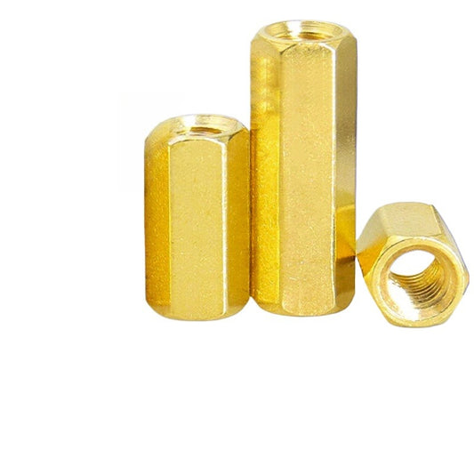M2/M3/M5 Pure Copper Double Pass Hexagonal Studs Internal Thread Hollow Support Isolation Column for Computer Motherboard