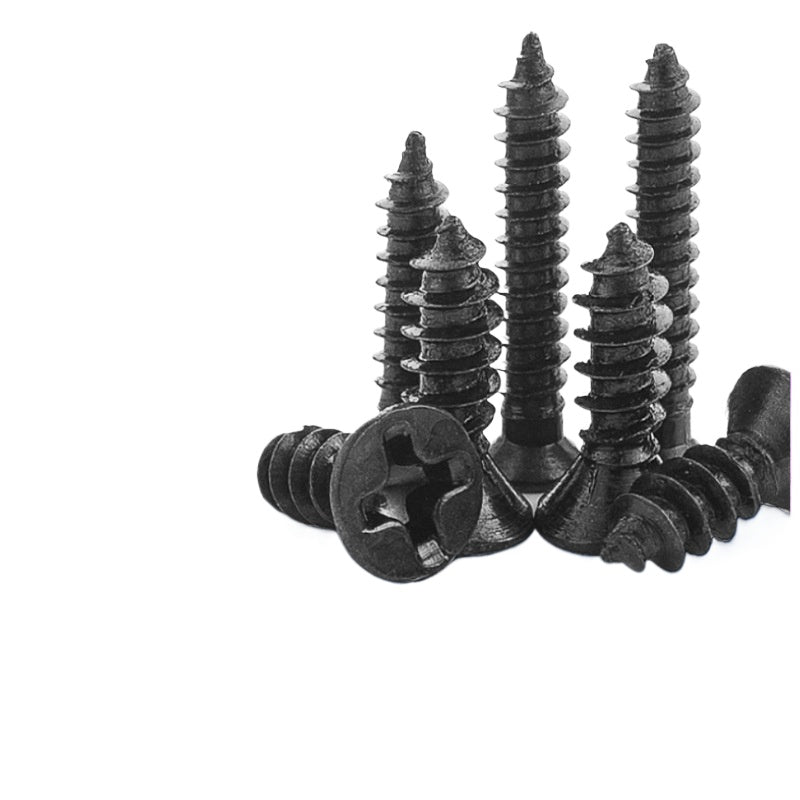 M2/M3/M4/M5 201 stainless steel countersunk cross self-tapping screw bulk flat head self-tapping screw black screw for Furniture & Electronic Assembly