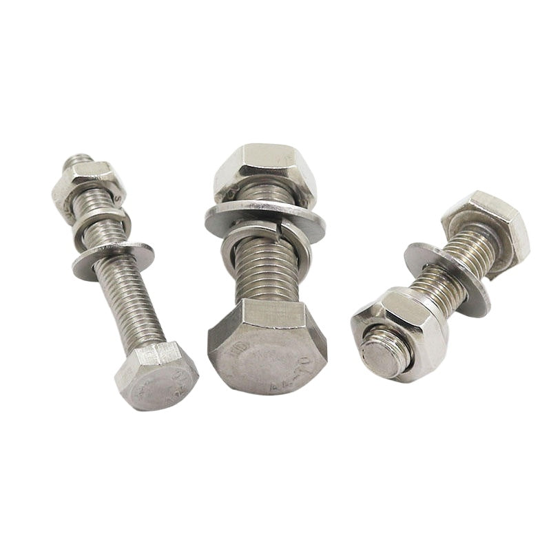 M4/M6/M8/M12/M20 Iron galvanized outer hexagon bolt combination set screw nut gasket extension screw for Construction & Furniture Assembly