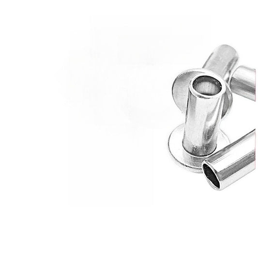 φ 2/φ 3/φ 4  201 Flat Head Semi-Hollow Rivet Stainless Steel Flat He ad Rivet Semi-Hollow Core Hollow Rivet  for Furniture & Leather Assembly