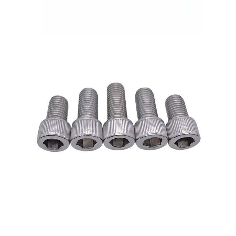 304 Stainless Steel Left-Hand Thread Screw Hex Socket Hollow Vacuum Exhaust Cylinder Head Reverse Fastener
