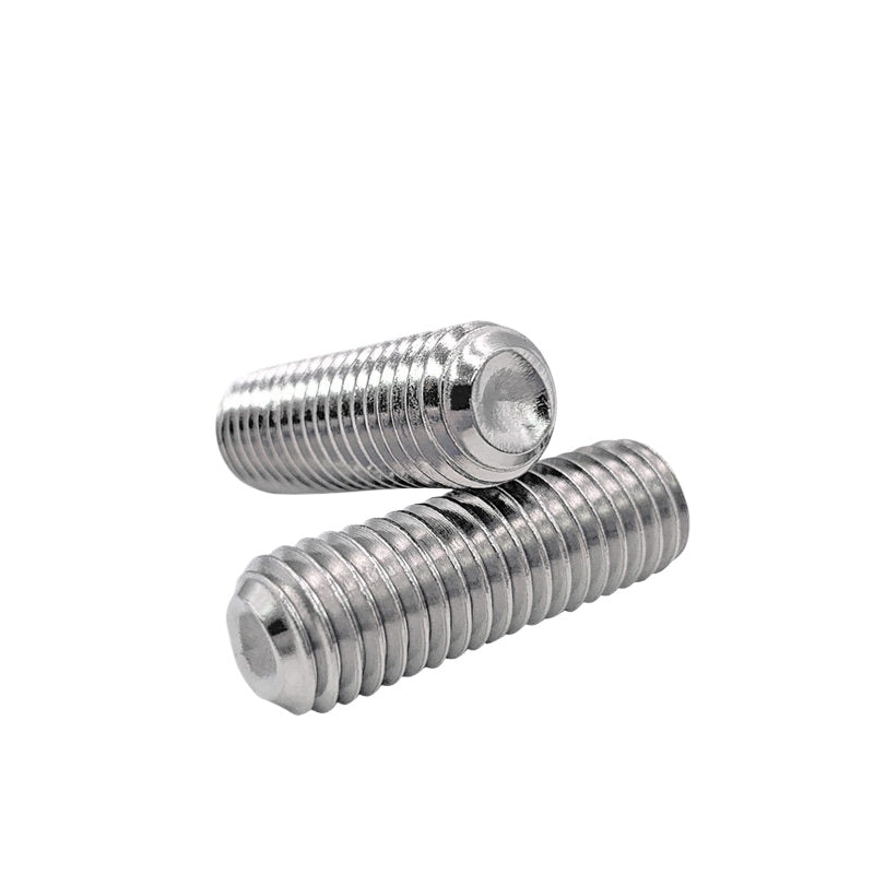 UNC/UNF Stainless Stee Set Screw Inch Headless Hex Socket Concave End Coarse/Fine Thread Screw
