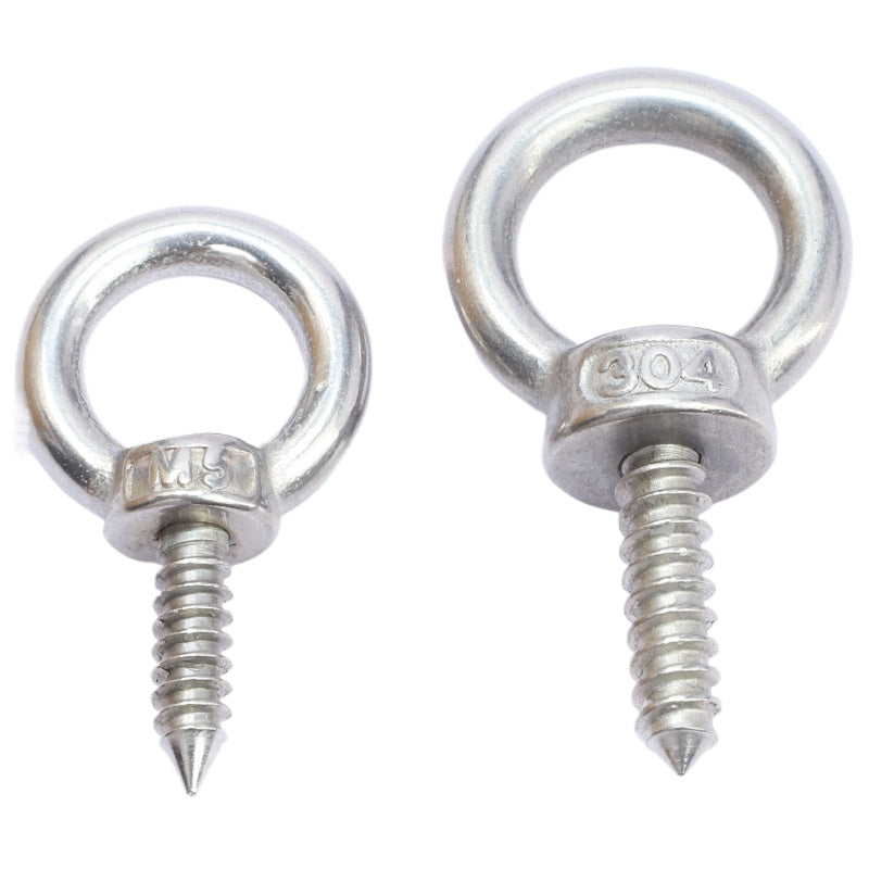 M4/M5/M6/M8/M12 304 Stainless Steel Lifting Ring Self-Tapping Screws –  for Lifting & Equipment Mounting