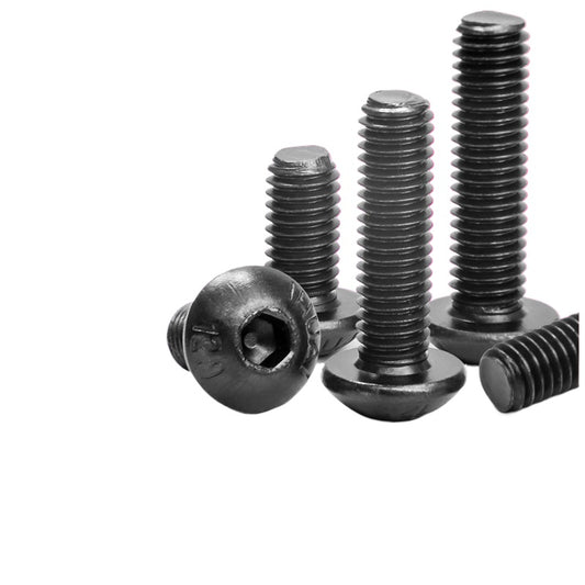 M1.6M2M3M4M5M6 12.9 grade hair black round head hexagon screw pan head high strength hexagon bolt for Electronic Equipment