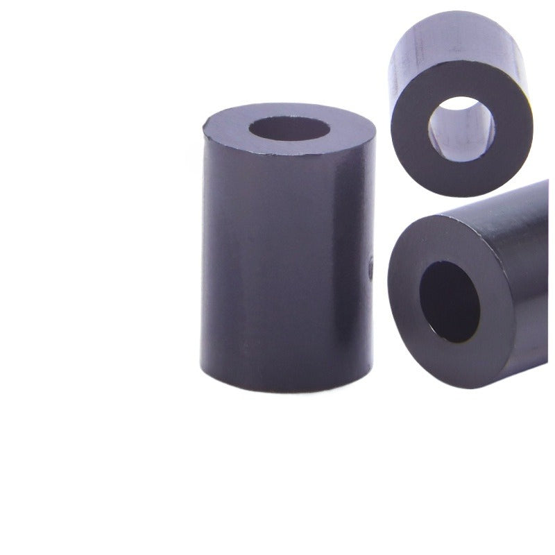 2/3/4/5/6MM Black ABS Plastic Isolation Column Round Hollow Isolation Column Casing Round Hole Through Spacer Column for Circuit Board Support & Electronic Assembly