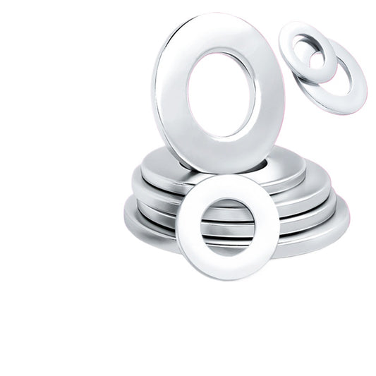 M6/M8/M10 4.8 Grade Galvanized Flat Washers Round Metal Gaskets for Machinery Assembly Furniture Installation