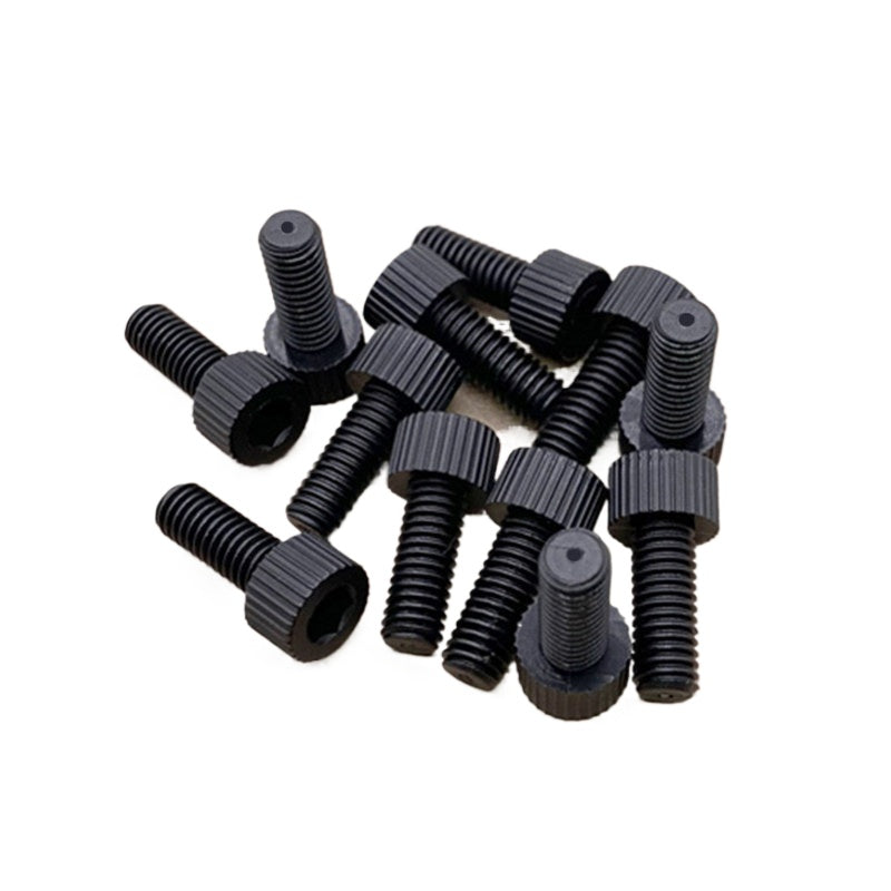 3-12mm White/Black Nylon Screw Hex Socket Cylindrical Head Hollow Through Hole Exhaust Vacuum Fastener