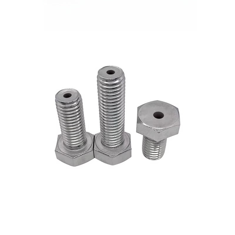M3-M12 Hex Hollow Through Hole Screw | 304/316 Stainless Steel Exhaust Threaded Bolt